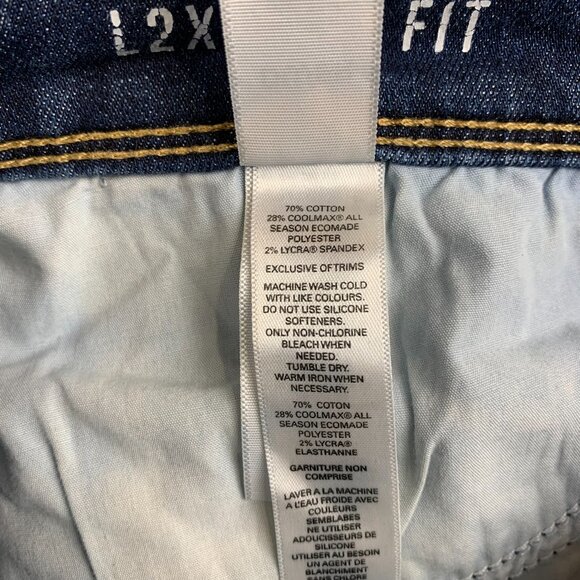 DU/ER Mens Pants 32 Blue Jeans L2X Slim Fit Stretch Performance Denim 32x32 - Picture 8 of 13